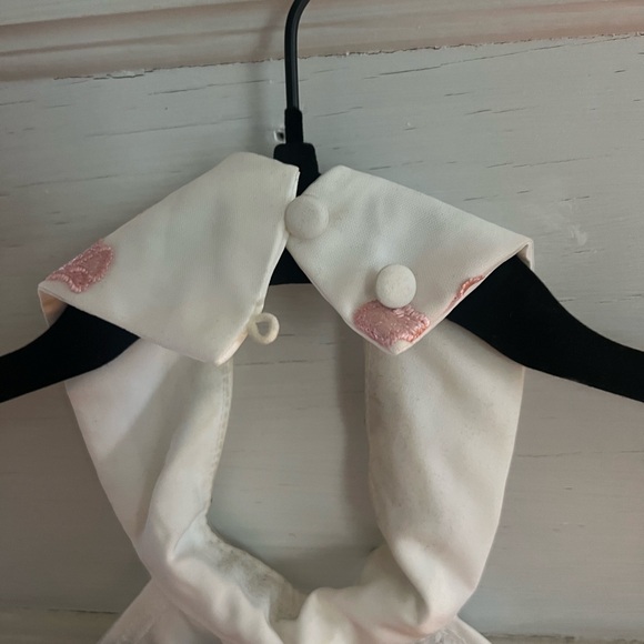 Lulu's Unique Impression Ivory 3D Floral Embroidered Halter Midi Dress - Picture 8 of 11